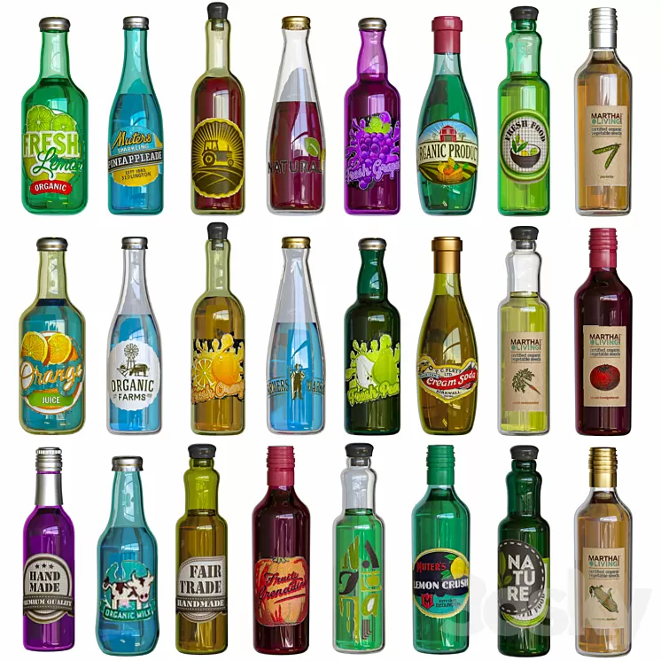 StoreBottleSet2 3D Model