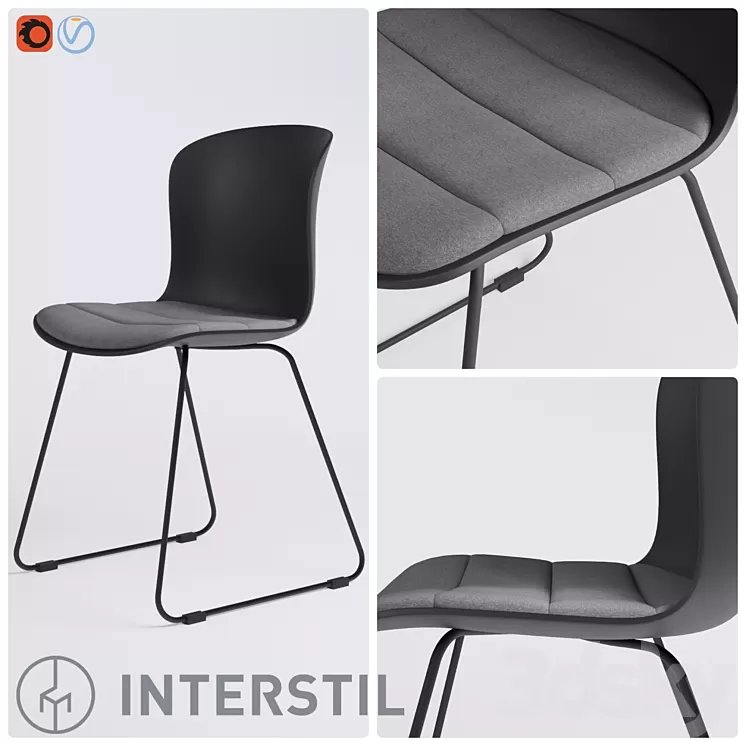 Story dinning chair 3D Model