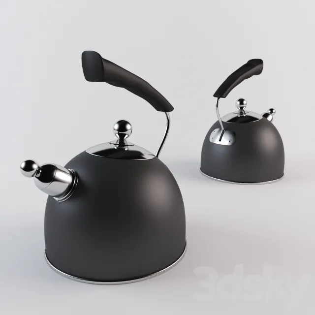 Stovetop Whistling Kettle 3D Model