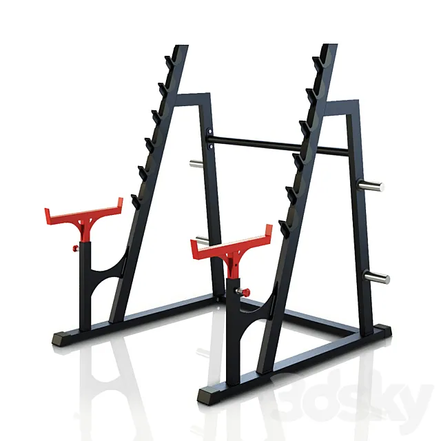 Stoyka dlya prisedaniy 3D Model