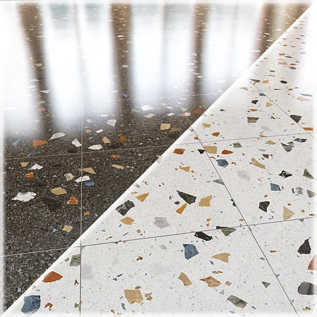 Stracciatella tile 3D Model