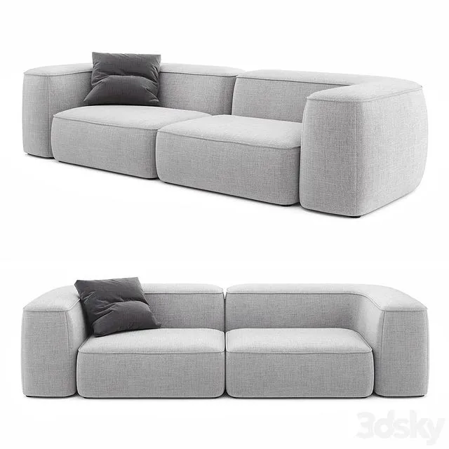 Straight sofa Leman 3D Model Straight sofa Leman 3D Model