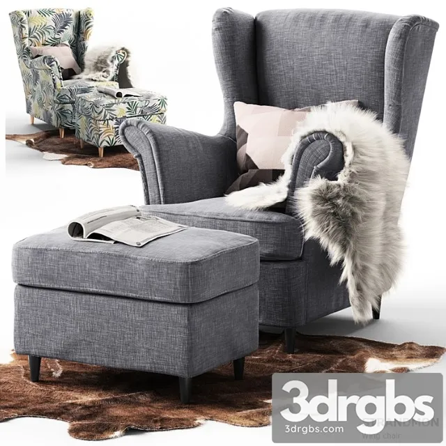 strandmon ikea 2 3D Model Download strandmon ikea 2 3D Model Download