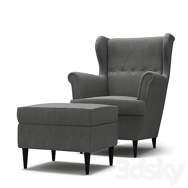 Strandmon IKEA 3D Model Strandmon IKEA 3D Model