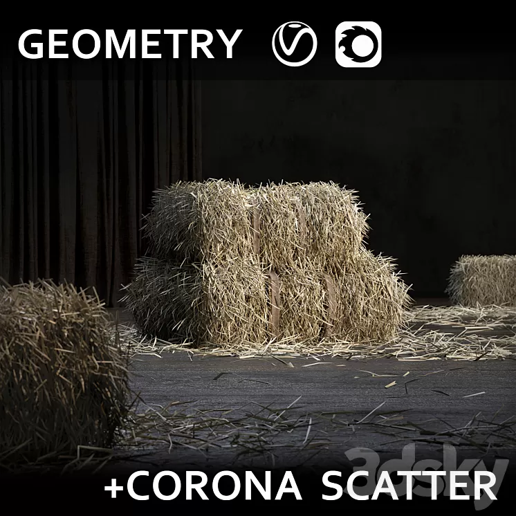 Straw bale (GEOMETRY + SCATTER)