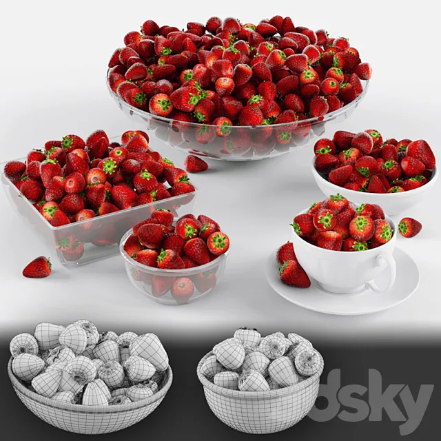 Strawberry 3D Model Strawberry 3D Model