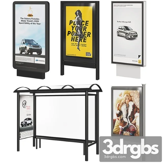 Street Advertising 3D Model Download