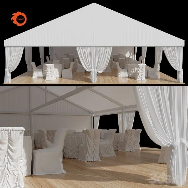 Street cafe 4 3D Model Street cafe 4 3D Model