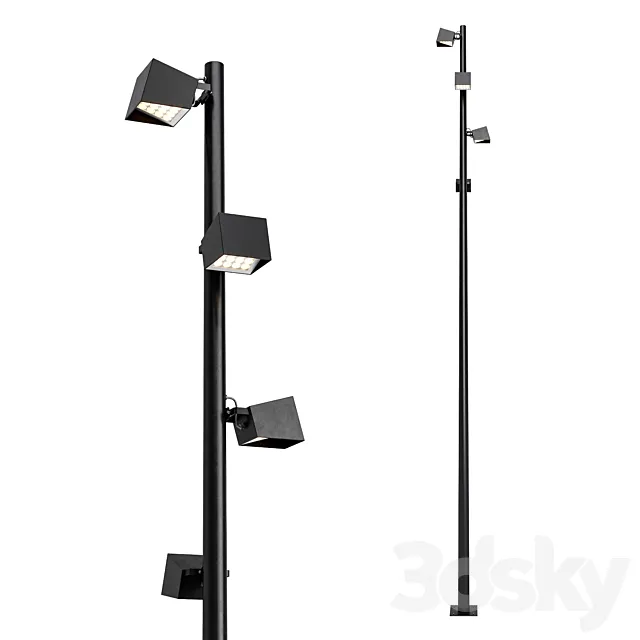 Street floodlight Fobos Alfresco 6m 3D Model