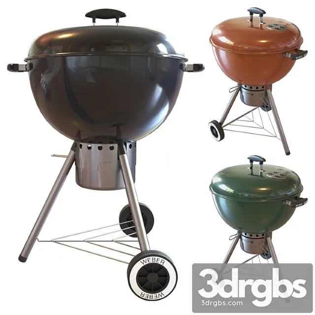 Street grill barbecue weber one – touch gold charcoal grill 3D Model Download Street grill barbecue weber one – touch gold charcoal grill 3D Model Download