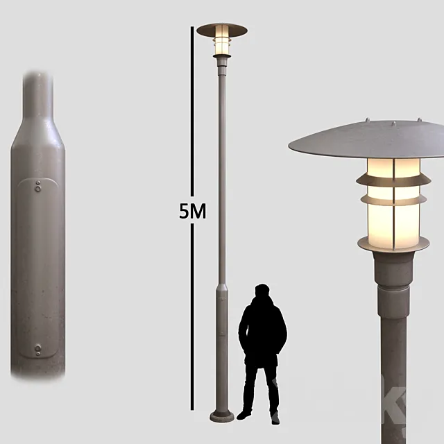 Street Light 01 3D Model