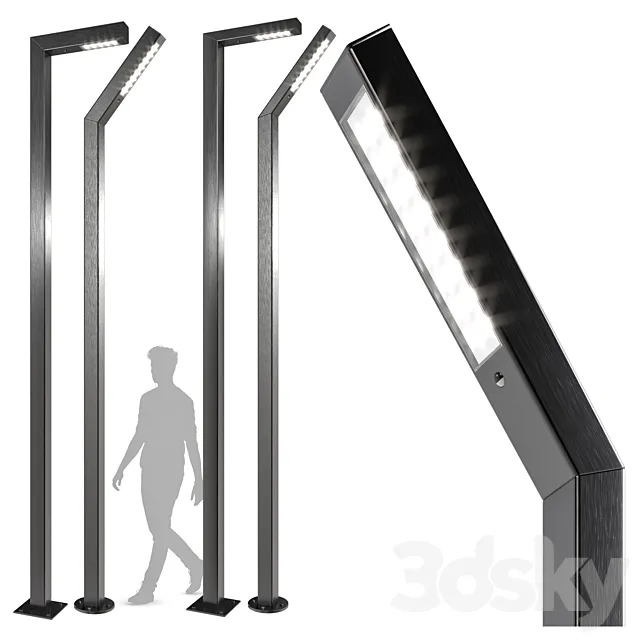 street light cube 3D Model