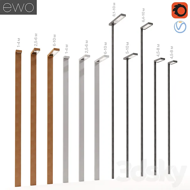 Street Lights EWO Part 2 3D Model