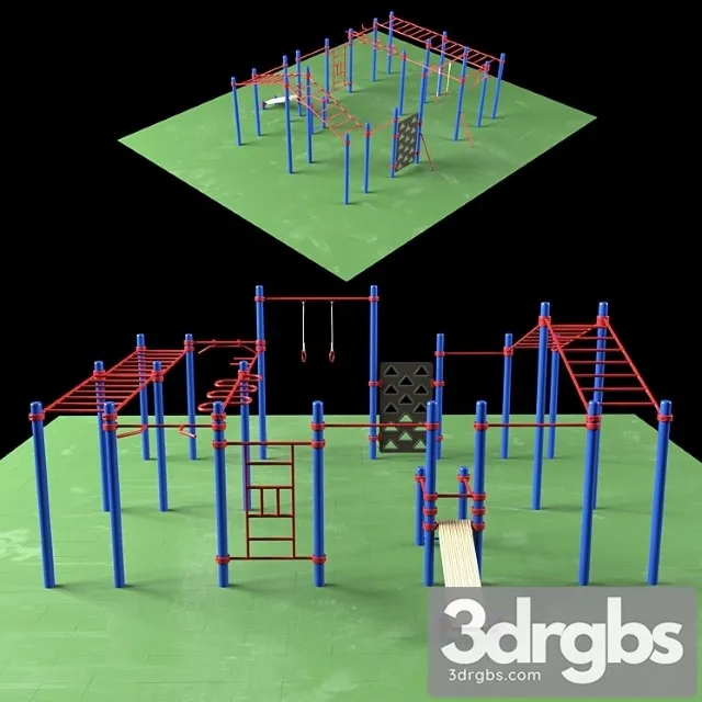 Street sport. sports complex. 3D Model Download