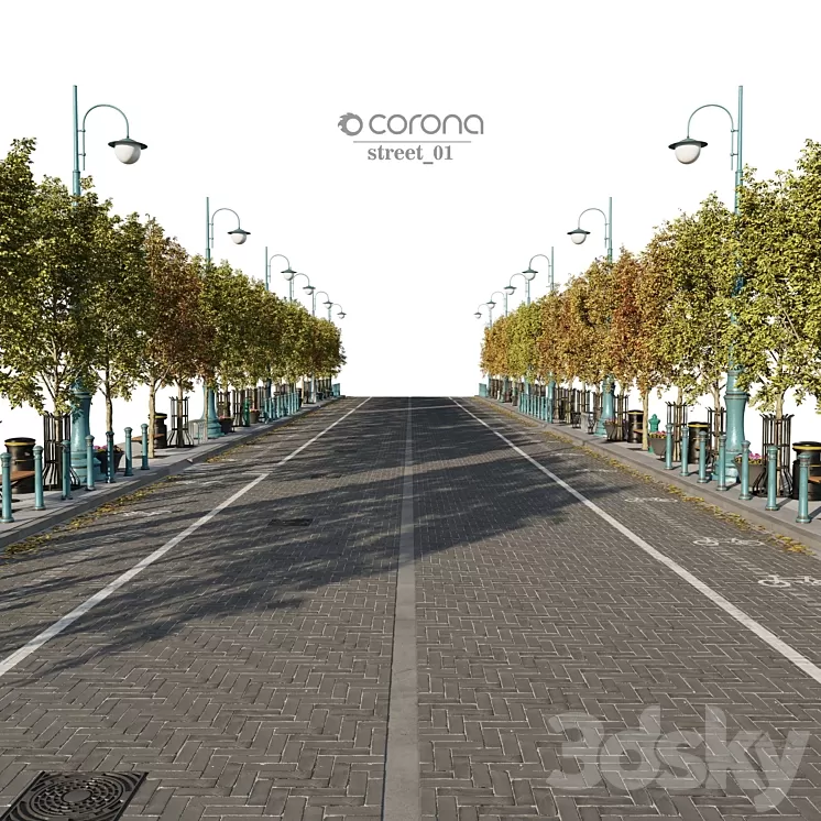 street_01 3D Model street_01 3D Model