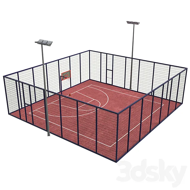 Streetball field 3DModel