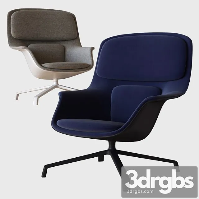 Striad swivel armchair herman miller 3D Model Download