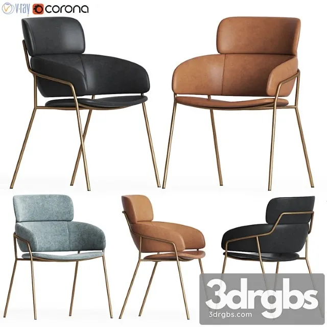 Strike lo debi arrmet dining chair 2 3D Model Download Strike lo debi arrmet dining chair 2 3D Model Download