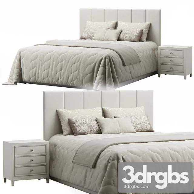 Striped headboard bed Striped headboard bed