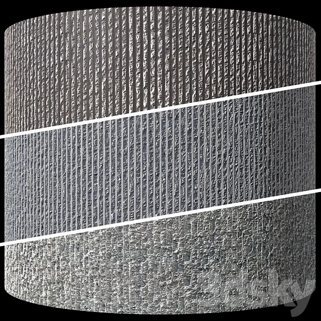 Striped ribbed decorative concrete facing plaster Reckli Free Download