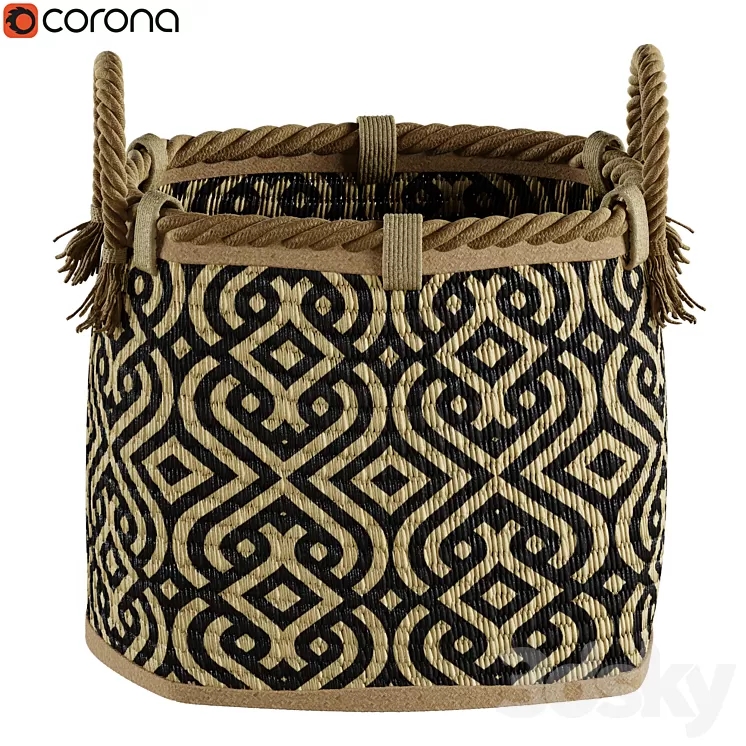 Stripes basket 3D Model