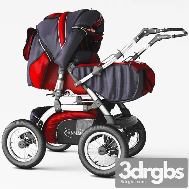Stroller For Children Anmar 3D Model Download