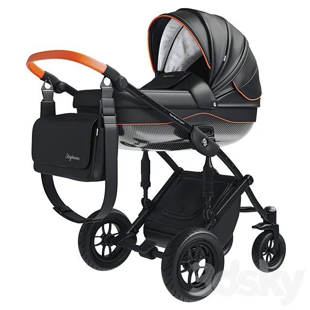 Stroller Noordline Stephania Style 3D Model Stroller Noordline Stephania Style 3D Model