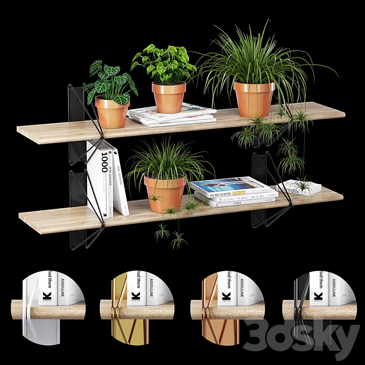 Strut shelving 3D Model Strut shelving 3D Model