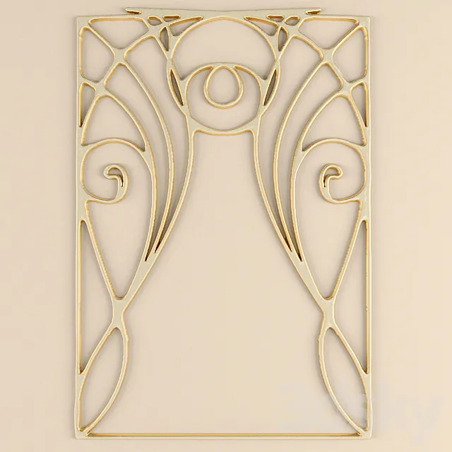 Stucco Art Nouveau 3D Model