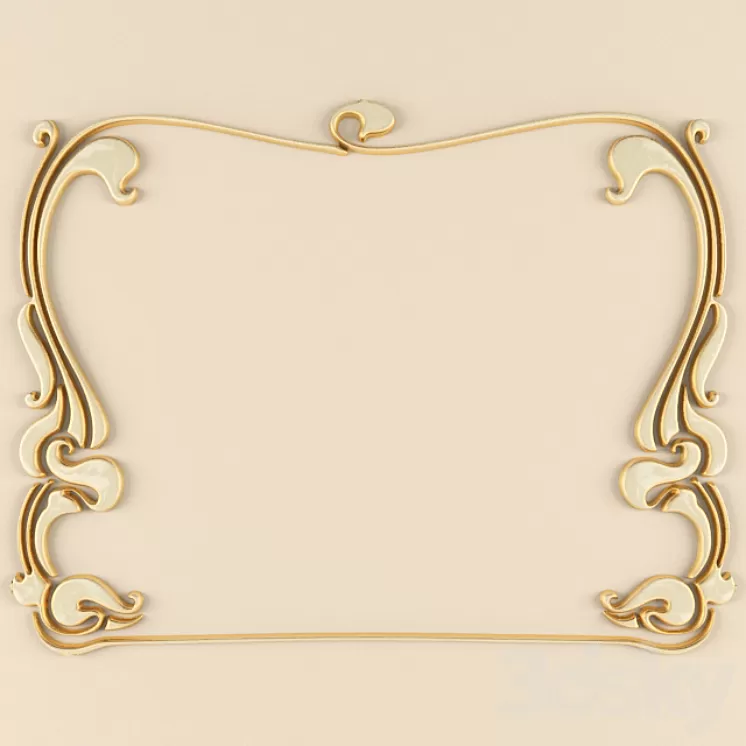 Stucco Art Nouveau 3D Model Stucco Art Nouveau 3D Model