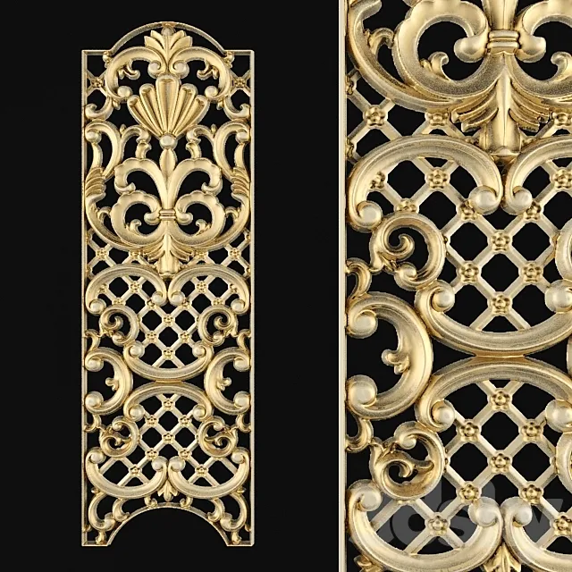 Stucco carving. 3D Model