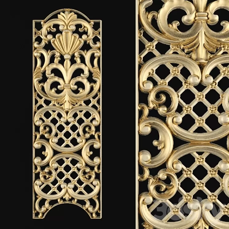 Stucco carving. 3D Model Stucco carving. 3D Model