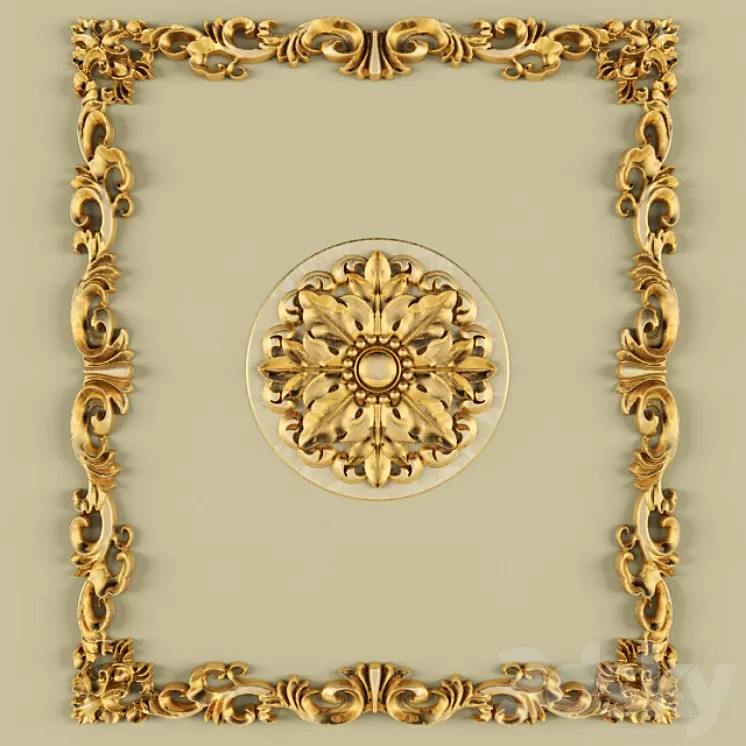 Stucco ceiling. 3D Model Stucco ceiling. 3D Model