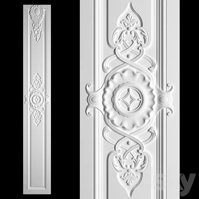 Stucco decor 3D Model Stucco decor 3D Model