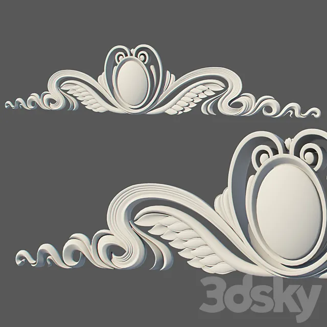 stucco facade 3D Model