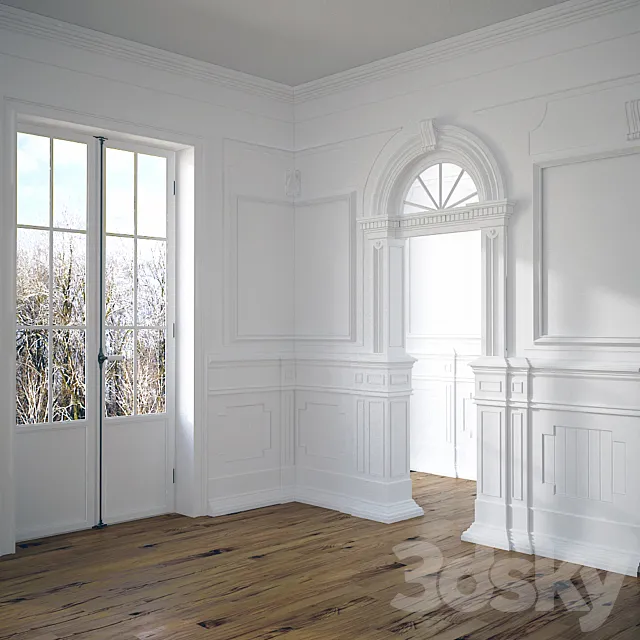 Stucco for decoration of walls and openings 3D Model Stucco for decoration of walls and openings 3D Model