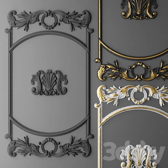 Stucco Frame. 3D Model