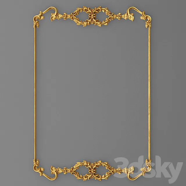 Stucco Frame. 3D Model