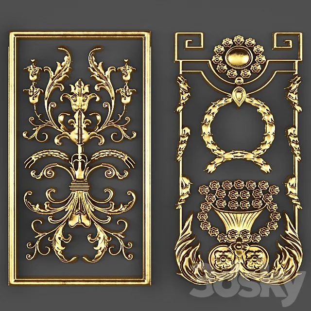 Stucco Frame. 3D Model