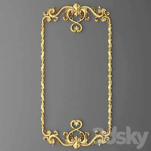 Stucco Frame. 3D Model
