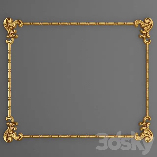 Stucco Frame. 3D Model