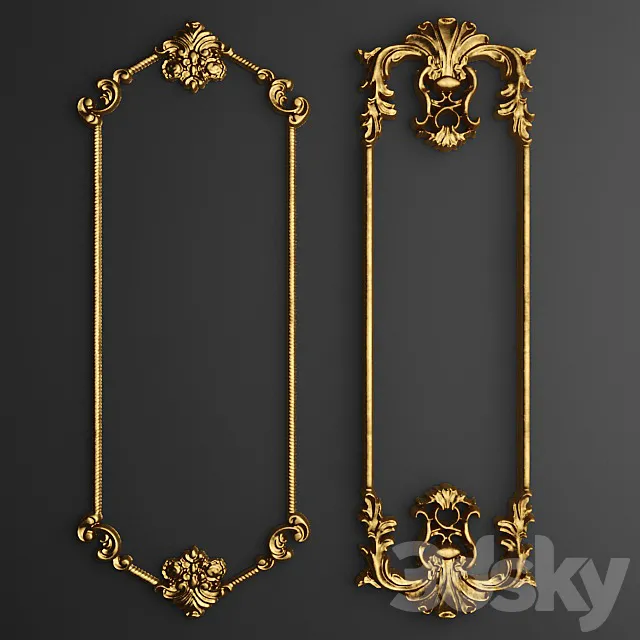 Stucco Frame. 3D Model