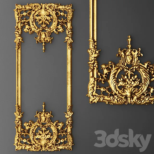 Stucco Frame. 3D Model