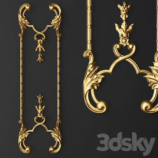 Stucco Frame. 3D Model