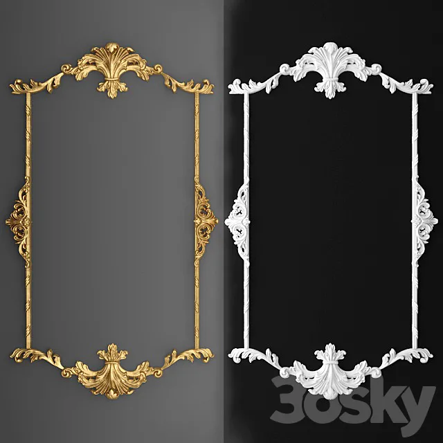 Stucco Frame. 3D Model