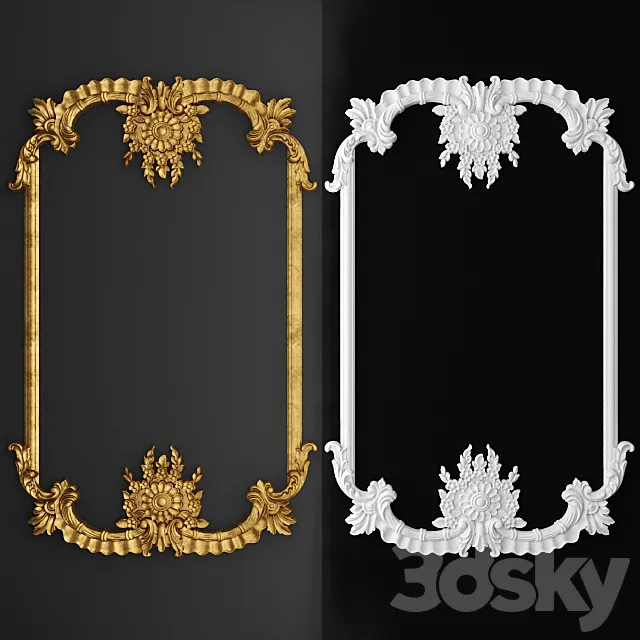 Stucco Frame. 3D Model