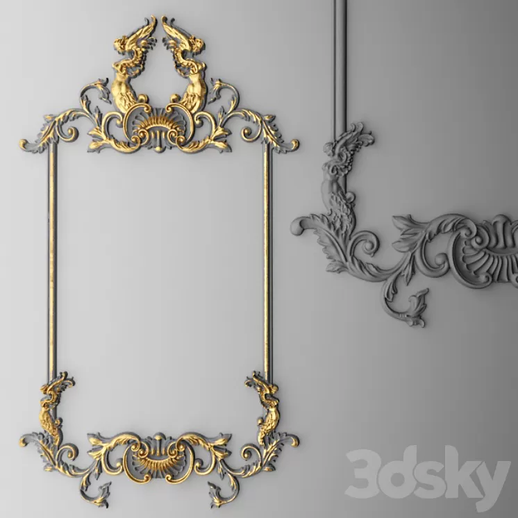 Stucco Frame. 3D Model Stucco Frame. 3D Model