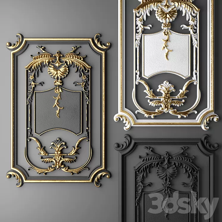 Stucco Frame. 3D Model Stucco Frame. 3D Model