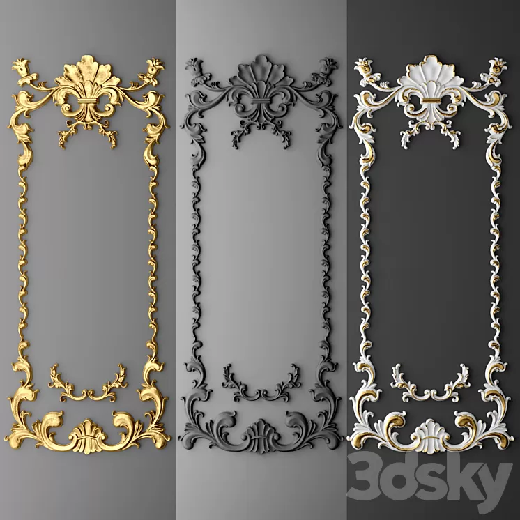 Stucco. Frame. 3D Model Stucco. Frame. 3D Model