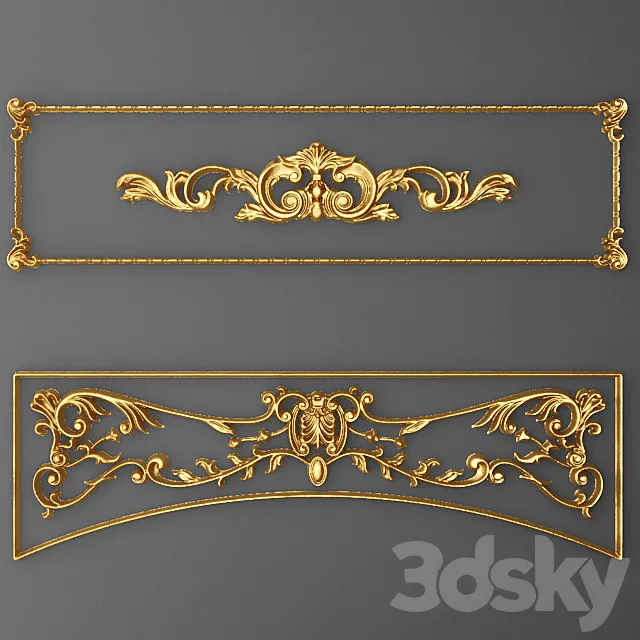 Stucco Frame. 3D Model